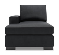 Sofa Lab Track LAF Chaise - Pax Pepper 