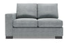 Sofa Lab Track LAF Loveseat - Luna Pewter