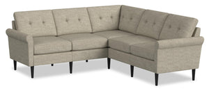 BLOK Modular Rolled Arm Sectional – Taupe