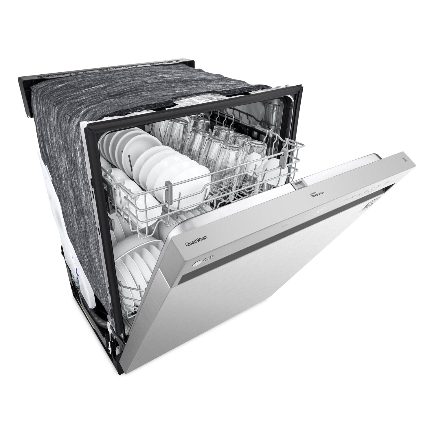 LG 24" Front Control BuiltIn Dishwasher with QuadWash® LDFN3432T