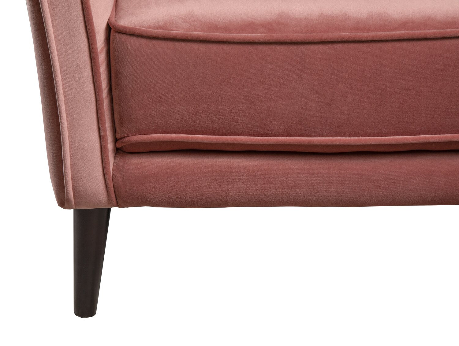 Brinley 29 Pink Velvet Fabric Accent Chair with Wood Legs The Brick
