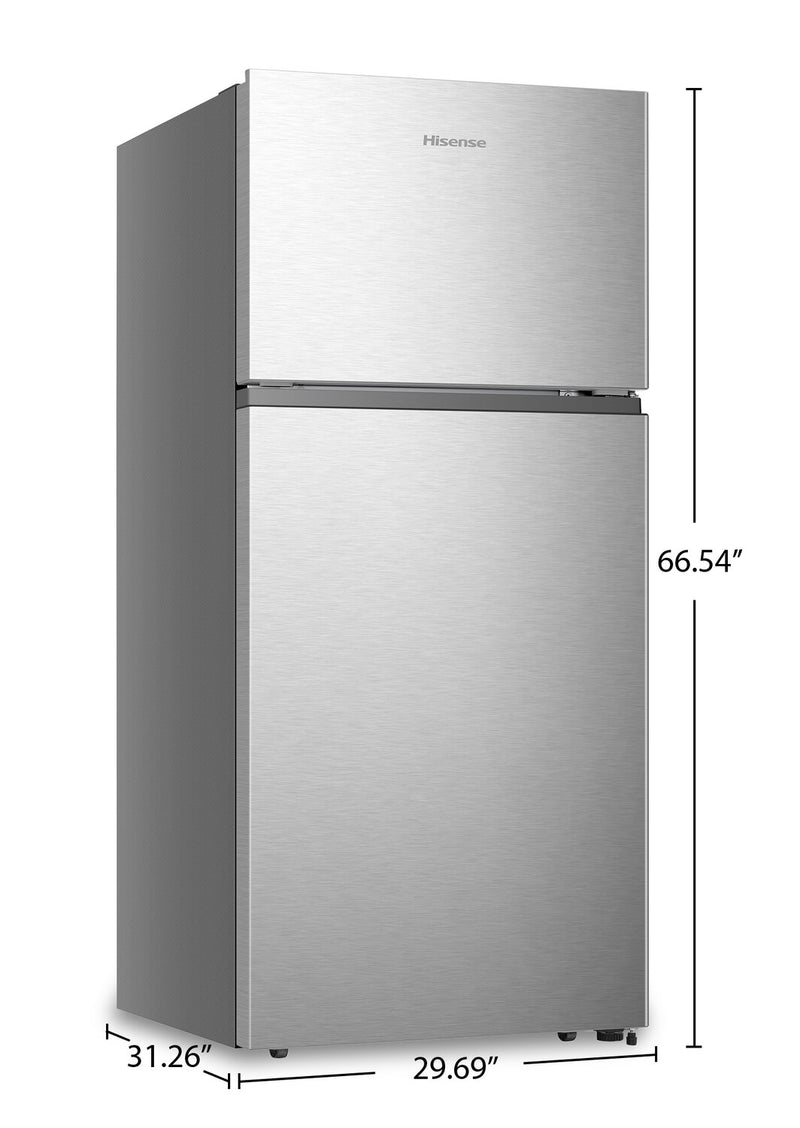 Hisense 18 Cu. Ft. TopFreezer Refrigerator RT18A2FSD The Brick