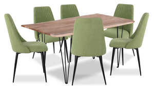 Miya 7-Piece Dining Package - Moss