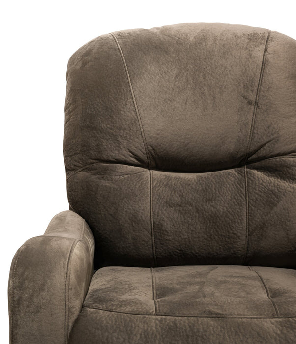 Made in Canada Everett 33.5\" Fabric Reclining Chair - Chocolate Brown