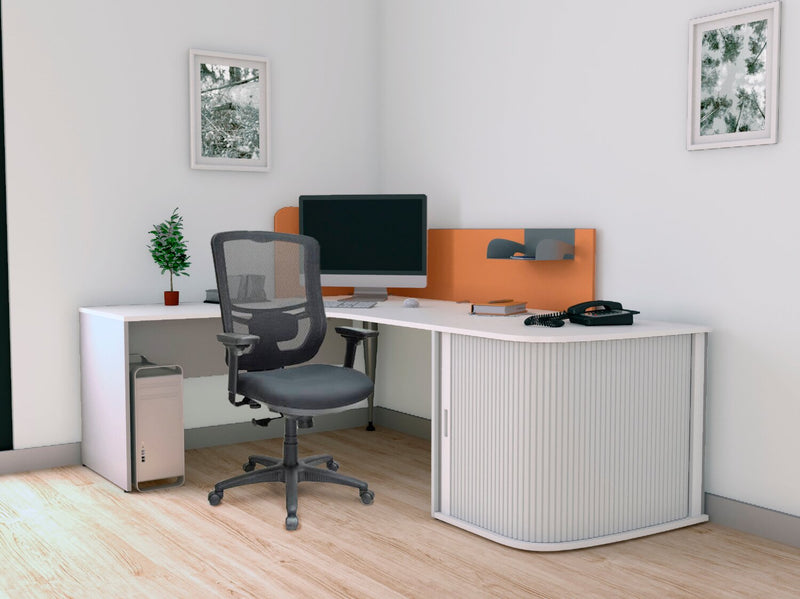 Tempur-Pedic Dante 26.4\" Office Chair - Black with Mesh Back