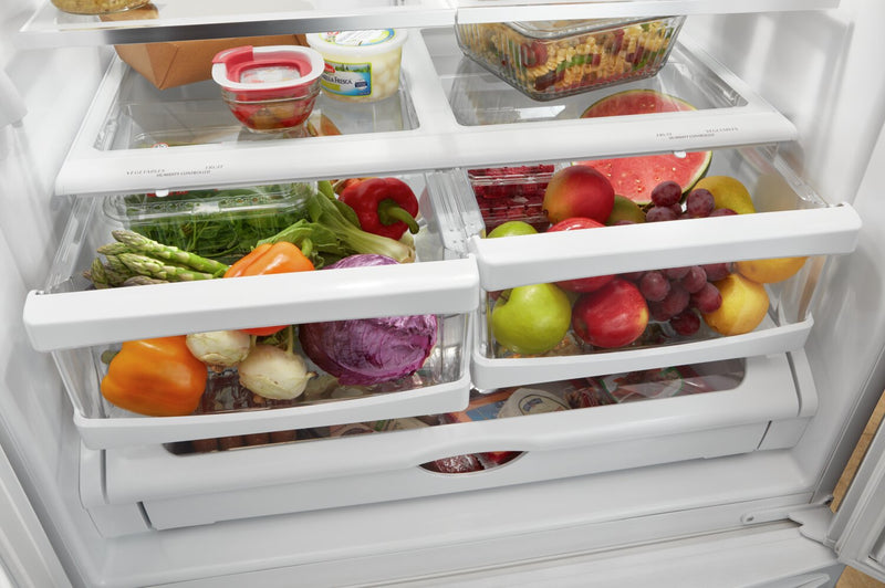 Whirlpool 33\" 22 Cu. Ft. Bottom-Mount Refrigerator - Fingerprint Resistant Stainless Steel - WRFF5333PZ