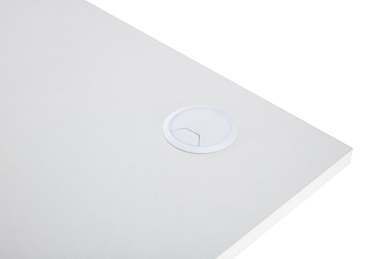 Carson 47.2\" Dual-Motor Lift Office Desk - Matte White