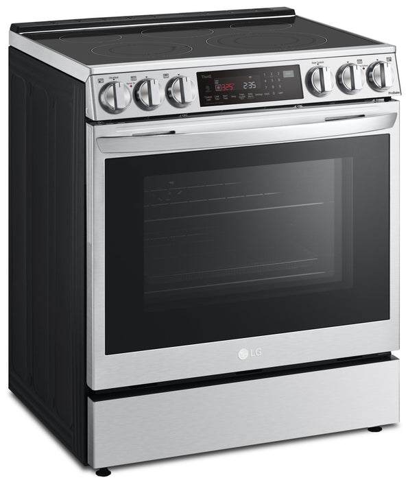 LG 6.3 Cu. Ft. Smart Electric Range with Air Fry and ProBake Convection® - Smudge Proof Stainless Steel - LSEL6335F