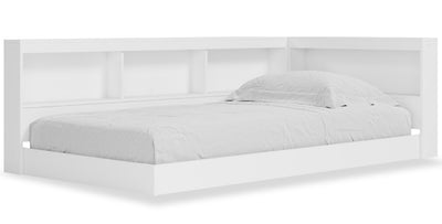 Wolf Twin Bookcase Bed - White 