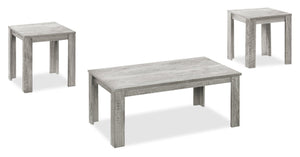 Remy 3-Piece Coffee and Two End Tables Package - Grey | Ensemble de table à café et deux tables de bout Remy 3 pièces - gris