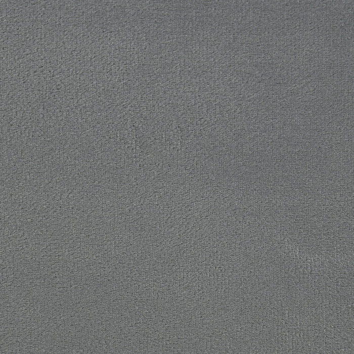 Gabi Upholstered Bed in Charcoal Velvet Fabric with Gold Finish Legs, Button Tufted - King Size