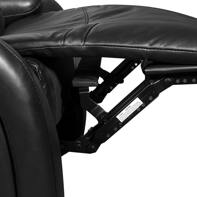 Kora Genuine Leather Power Reclining Sofa Black The Brick