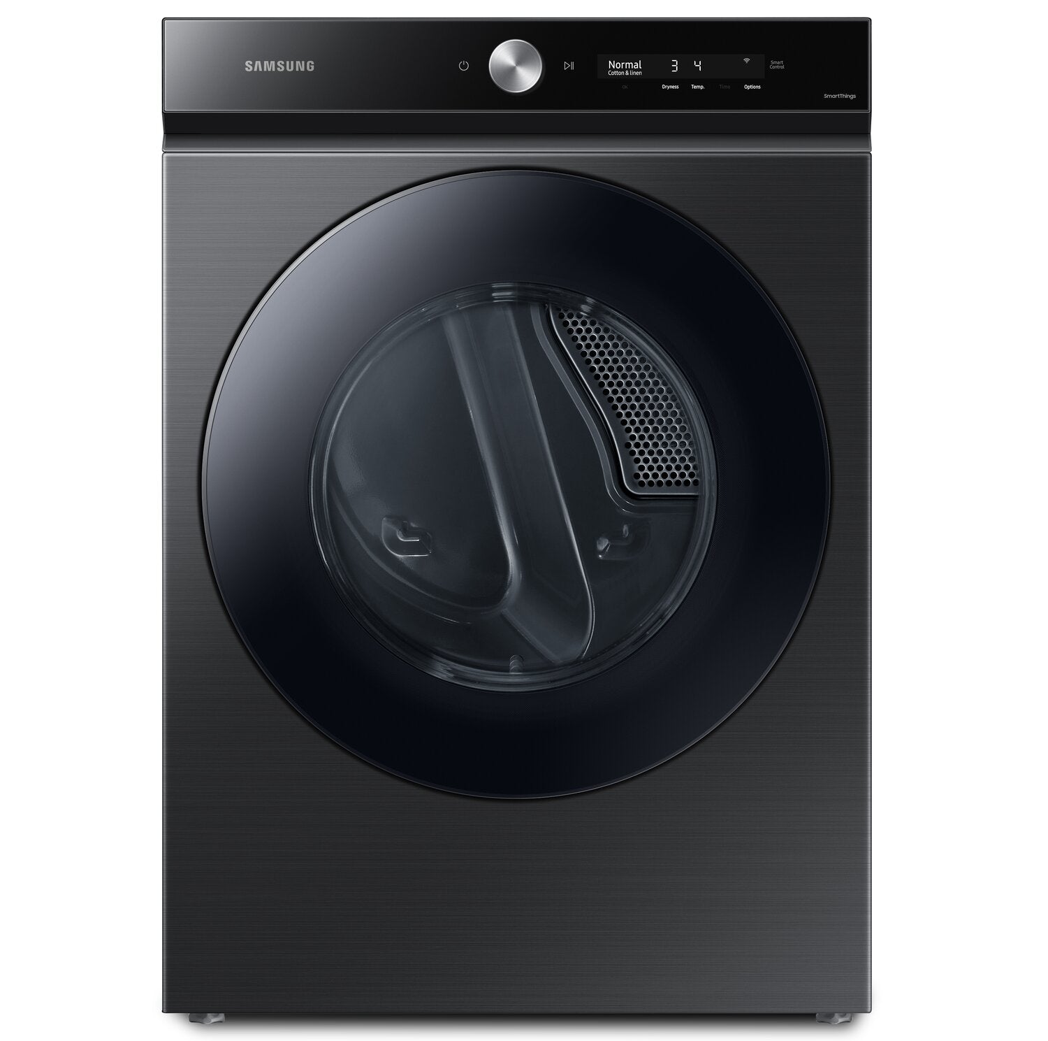 Samsung Electric Dryer with Steam Black Stainless