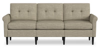 BLOK Modular Rolled Arm Sofa - Taupe 