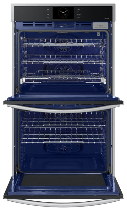 Samsung 30\" 10.2 Cu. Ft. Electric Double Wall Oven with Steam Cook and Air Sous Vide - Stainless Steel - NV51CG600DSRAA