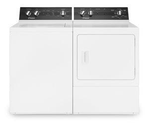 Huebsch 3.2 Cu. Ft. Top-Load Washer and 7 Cu. Ft. Gas Dryer - White