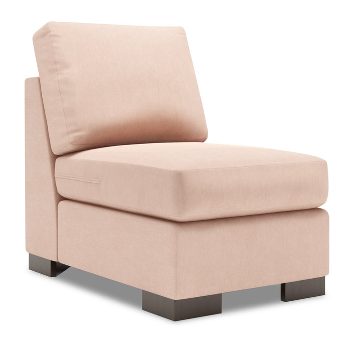 Sofa Lab Track Armless Chair - Pax Rose