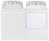 GE 4.9 Cu. FT. Top Load Washer and 7.2 Cu. Ft. Electric Dryer – White