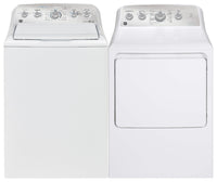 GE 4.9 Cu. FT. Top Load Washer and 7.2 Cu. Ft. Electric Dryer – White 