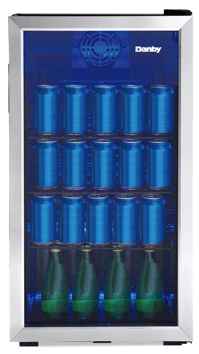 Danby glass front mini fridge deals