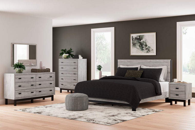 Zen Bedroom Chest of Drawers, 5-Drawer, 44.7\"W x 52.5\"H - Grey