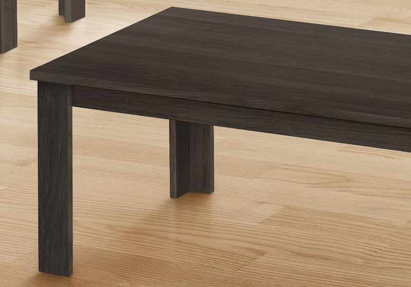 Remy 44\" Traditional 3-Pack Coffee + 2 End Tables - Black Brown 
