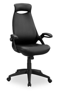 Kegan Executive Faux Leather Office Chair - Black  