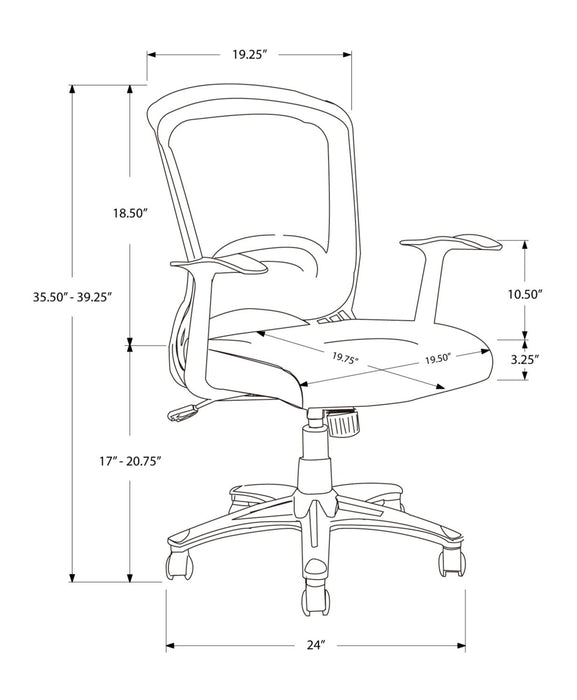 Hobbs 24\" Office Chair - Black 