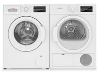 Bosch 300 Series 2.2 Cu. Ft. Front-Load Washer and 4 Cu. Ft. Condensation Dryer  