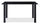 ["Onyx Dining Table with Glass Top, 55##PACKAGEDETAILSquot;W - Black"]