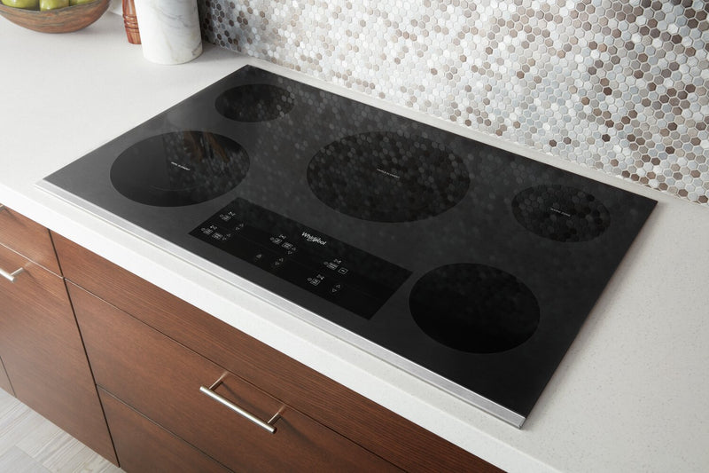 Whirlpool 36\" 5-Element Electric Cooktop - Stainless Steel - WCE97US6KS