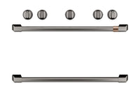 Café Knob and Handle Kit for Freestanding Range in Brushed Black - CXFSGHKPMBT 