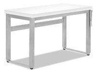 Kai Height-Adjustable Desk - White 