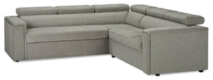 Savvy 2-Piece Left-Facing Linen-Look Sectional