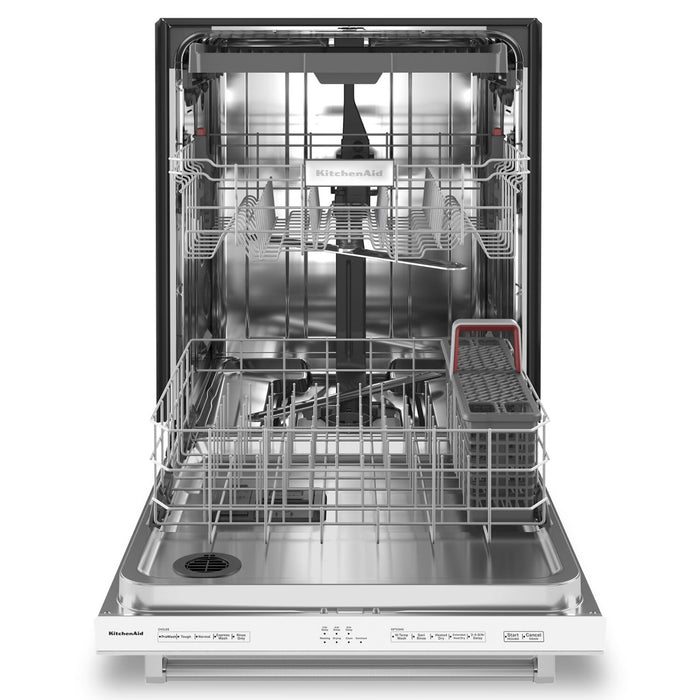 KitchenAid 24\" 39 dBA Built-In Top-Control Dishwasher with Third Rack - White - KDTE204KWH