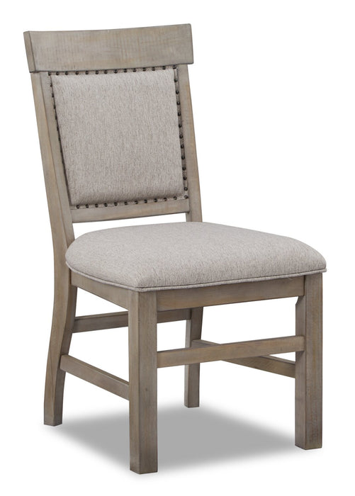 Keswick Dining Chair with LinenLook Fabric, Dovetail Grey The Brick