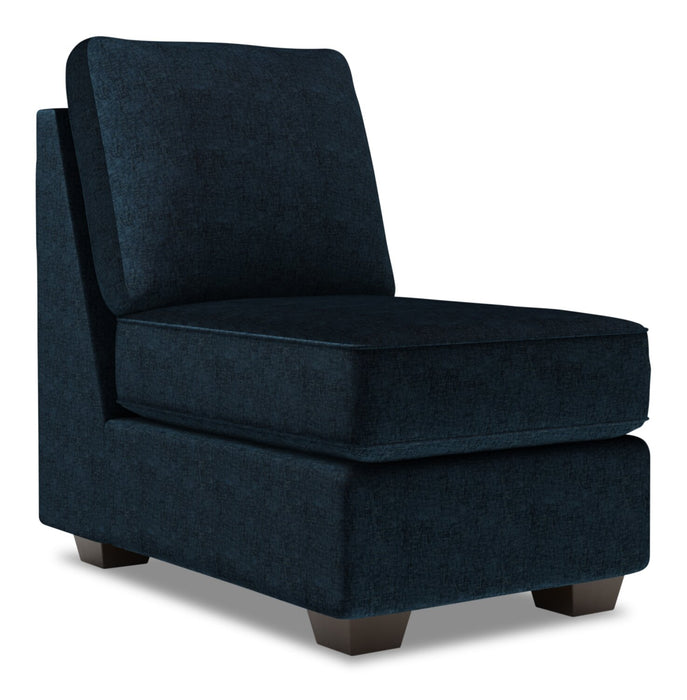 Sofa Lab Roll Armless Chair - Luxury Indigo