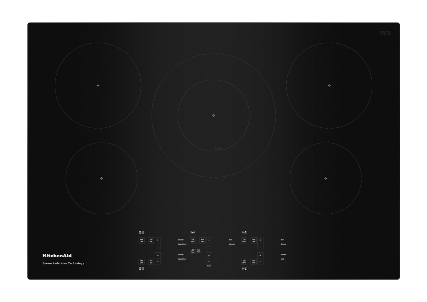 KitchenAid 30" Sensor Induction Cooktop KCIG550JBL The Brick