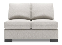 Sofa Lab Track Armless Loveseat - Luxury Silver 