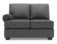 Sofa Lab Roll LAF Loveseat - Luxury Charcoal 