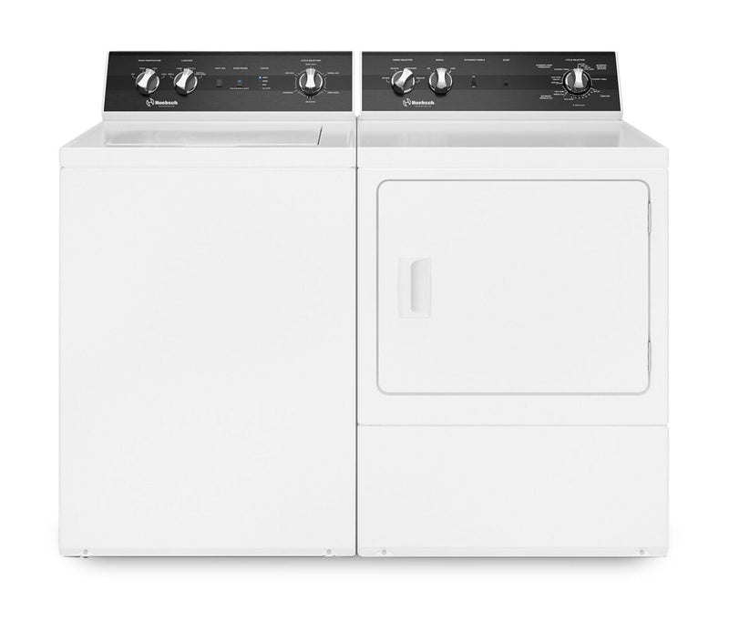 Huebsch 3.2 Cu. Ft. Top-Load Washer and 7 Cu. Ft. Electric Dryer - White