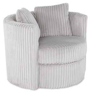 Petite Chenille Swivel Cuddler Chair - Groove Mist | Fauteuil Cuddler enveloppant pivotant Petite en chenille - Groove Mist | PETIMSCH