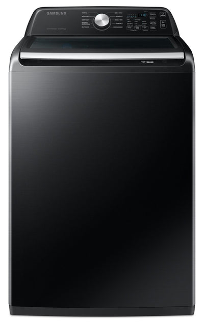 Samsung 5.4 Cu. Ft. Top-Load Washer - Black Stainless Steel - WA46CG3505AVA4 | Laveuse Samsung à chargement par le haut de 5,4 pi³ - acier inoxydable noir - WA46CG3505AVA4