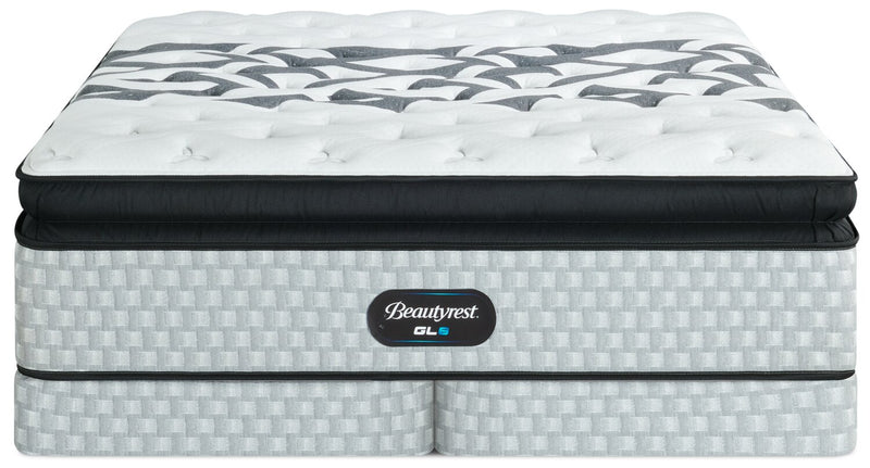 Beautyrest GL8 Euro Pillowtop Low-Profile King Mattress Set