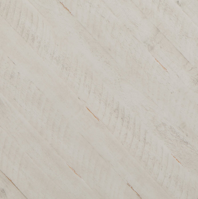 Bronwyn 22\" Traditional Round End Table with Shelf - Alabaster Pine with Scroll Design Wood Base