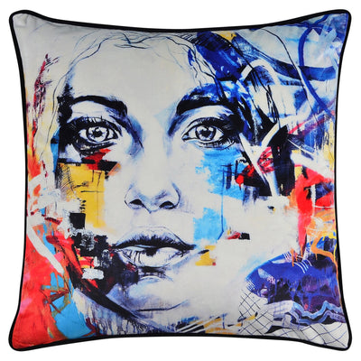 Portrait Accent Pillow - Multi-Colour  