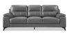 Sasha Genuine Leather Sofa - Grey