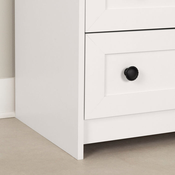 Zoe Baby Change Table with Storage Drawers - White
