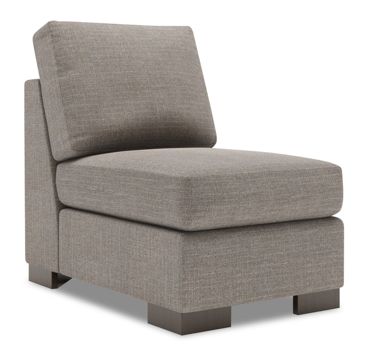 Sofa Lab Track Armless Chair - Luna Smoke