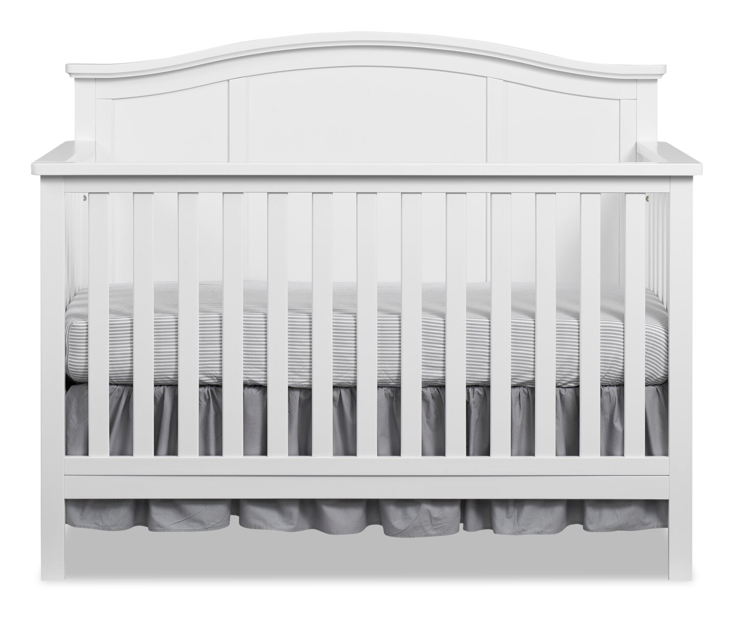 Emerson 4 in 1 Convertible Baby Crib White The Brick